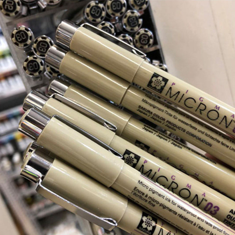 Japanese Sakura Needle Pen Waterproof Hook Pen Comic Stroking Pen Stroking Line Hook Pen Drawing Pen Details