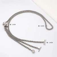 Маленькая цепочка-фонарь с золотым шариком - пряжка OT - Baili (120 СМ). Подходит для сумок с отверстиями.