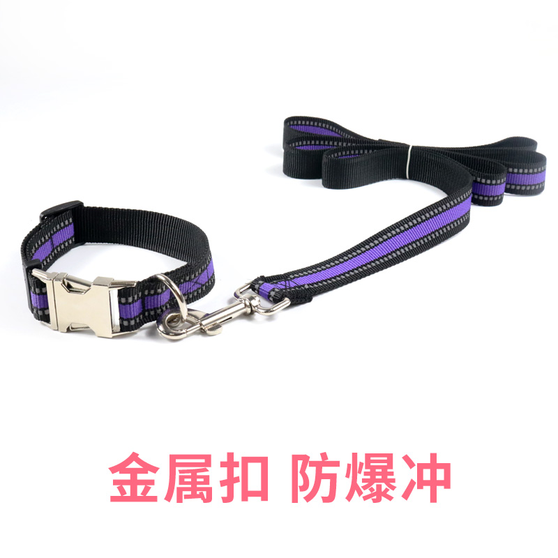 Dog Traction Rope Dog Neckline Teddy Gold Gross Small Medium Dog Walking Dog Rope Neckline Item Ring Explosion Proof Sprp Chain Dog Holding Baby Bag