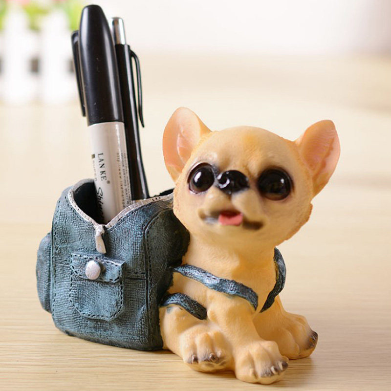 Creative pen container cute practical gift puppy student prize classmate birthday gift desktop decoration K1413