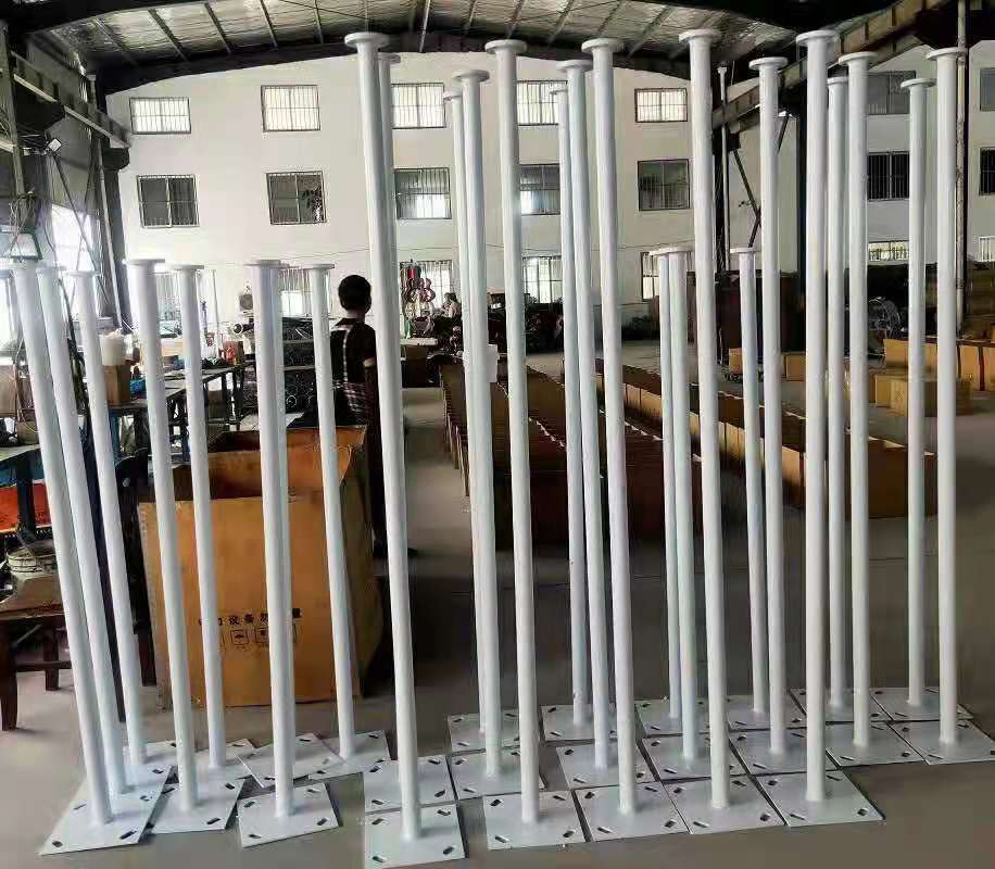 Wind turbine pole pole bracket monitoring pole lasso tower display stand spray paint baking paint size customization