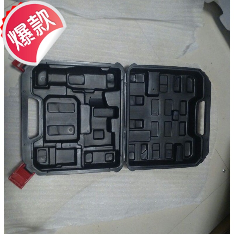 Lithium drill rechargeable drill electric screwdriver tool box plastic box plastic box tool box rechargeable drill box portable suitcase