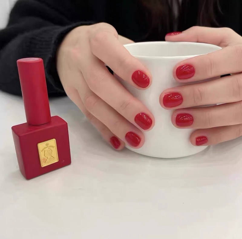 Korean Nail Polish Gel Gentle Pink Red Nail Polish Wine Red Small Bottle A19