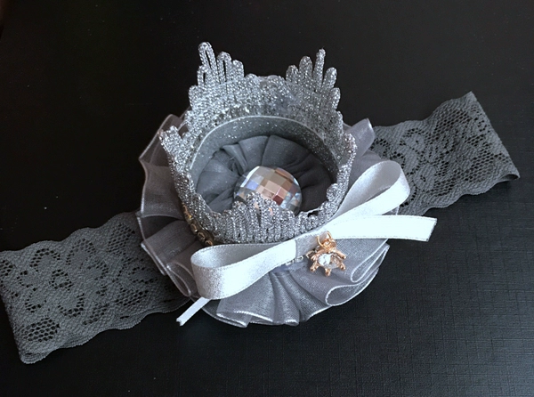 Mới sinh nhật trẻ em phụ kiện tóc vương miện Baroque công chúa hoàng gia tiara bé trăm ngày tuổi hiệu suất kẹp tóc