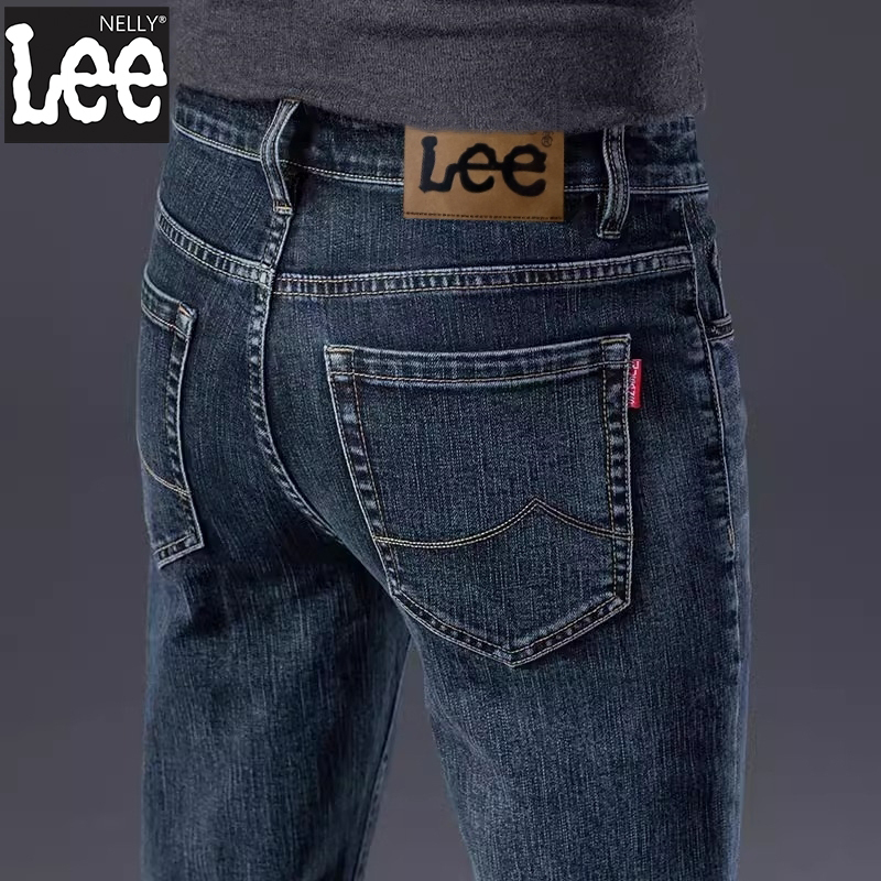 Lee High-End Spring and Summer Men's Jeans 2026 New Slim Straight Stretch Business Casual Pants Thin Style Lee High-End Spring and Summer Men's Jeans 2026 New Slim Straight Stretch Business Casual Pants Thin Style