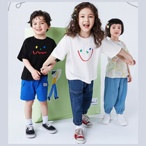 Domei Barabara baby boy T-shirt short sleeve pure cotton Summer middle child girl short sleeve blouses undershirt
