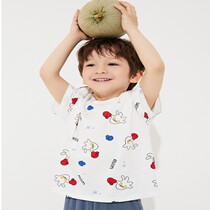 Domei Balabala baby boy T-shirt short sleeve cotton summer young child middle child short sleeve blouses undershirt