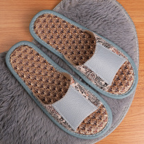 Summer Ice Silk Genuine Leather Sandals Womens Home With Bedroom Lovers Non-slip Anti-Sweat and Silent Eurostyle Slippers