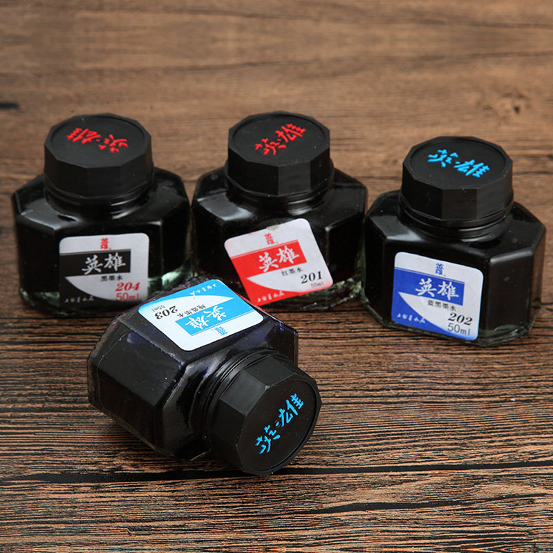 Hero HERO 204 Non Carbon Black Blue Red Blue Black Unblocked Pen Ink Pen Ink