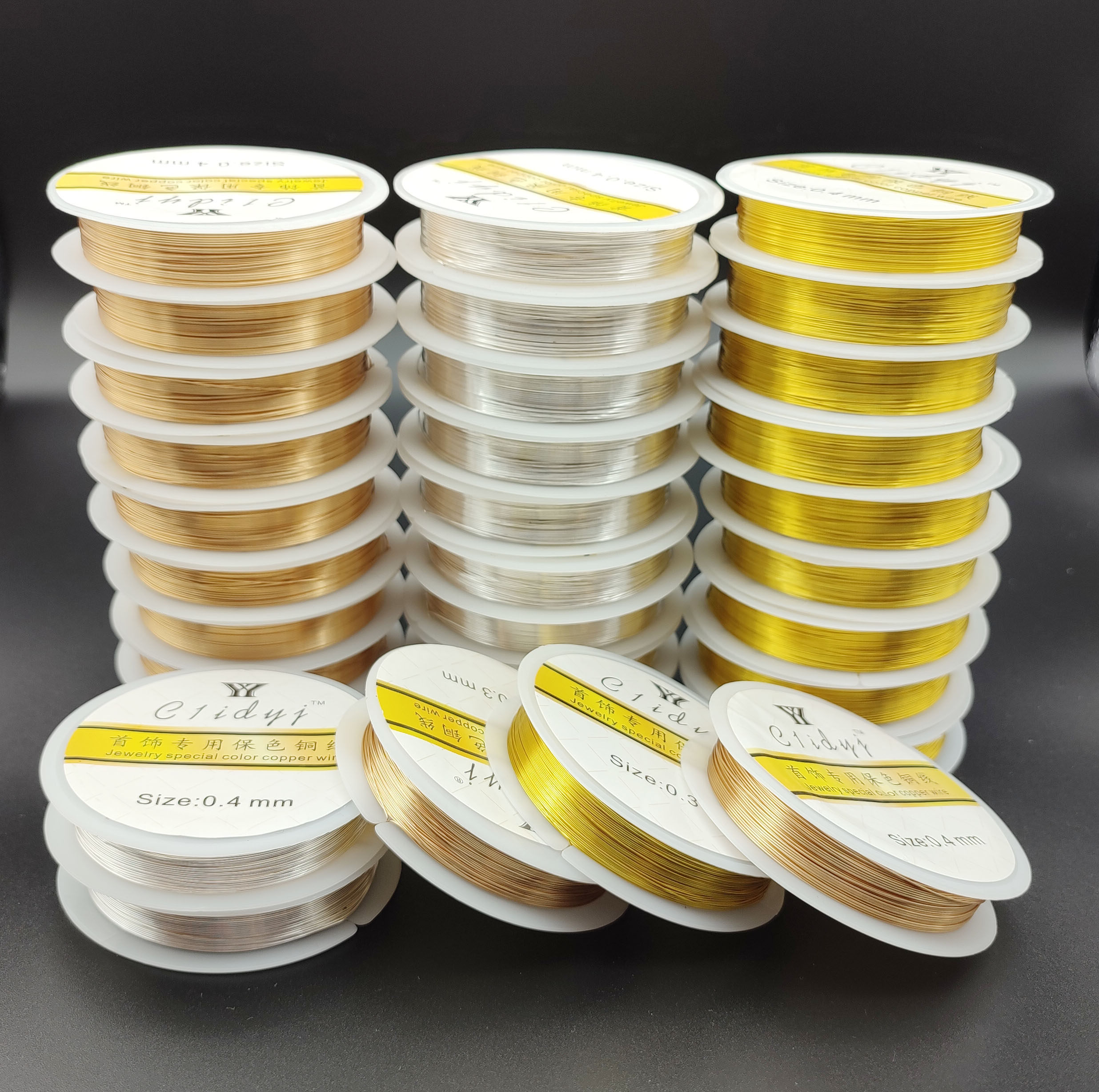 Small roll color - protected copper wire does not fade without oxidation diy artisanal styling ancient style jewelry nail hair accessories