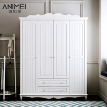 Wei mei solid wood wardrobe four-door wardrobe garden wardrobe sliding door wardrobe wooden wardrobe cabinet