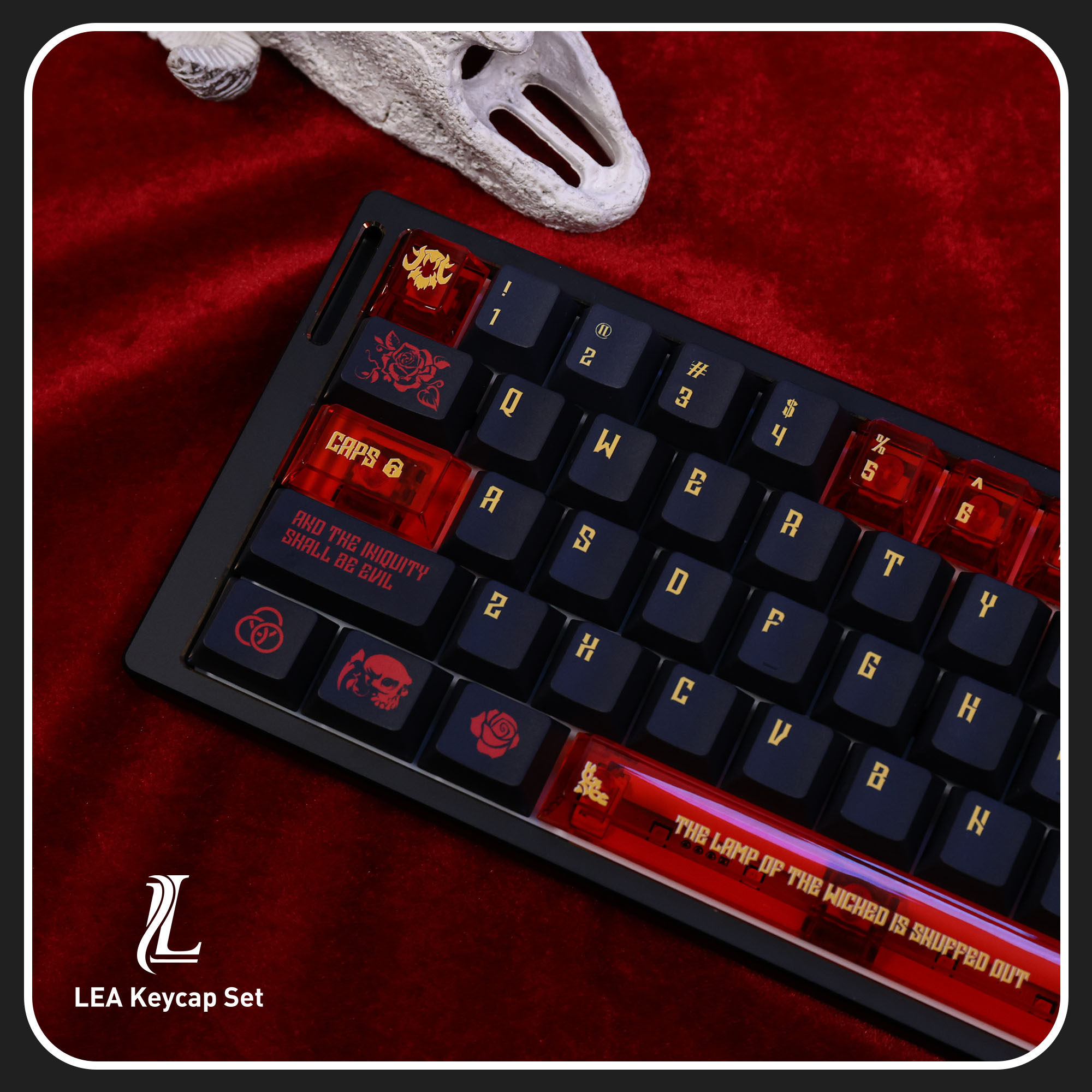 Kibou Rio65 WKL + KeyKobo 支配恶魔 KeyKobo 支配恶魔键帽：解锁你的键盘新大陆，让键入变成艺术！-键帽