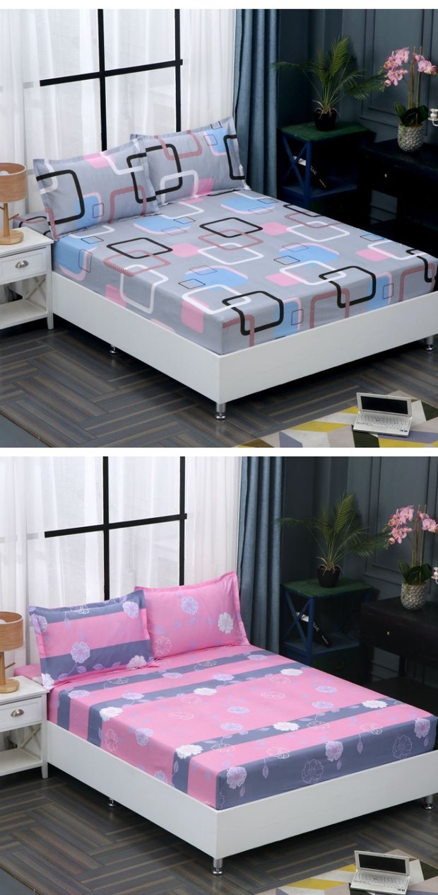 doanh nghiệp giường Simmons bảo vệ tay áo màu rắn cartoon bedspread nệm bìa một mảnh giường bìa 1.5 / 1.8m giường ký túc xá Li - Trang bị Covers Ga phủ giường là gì