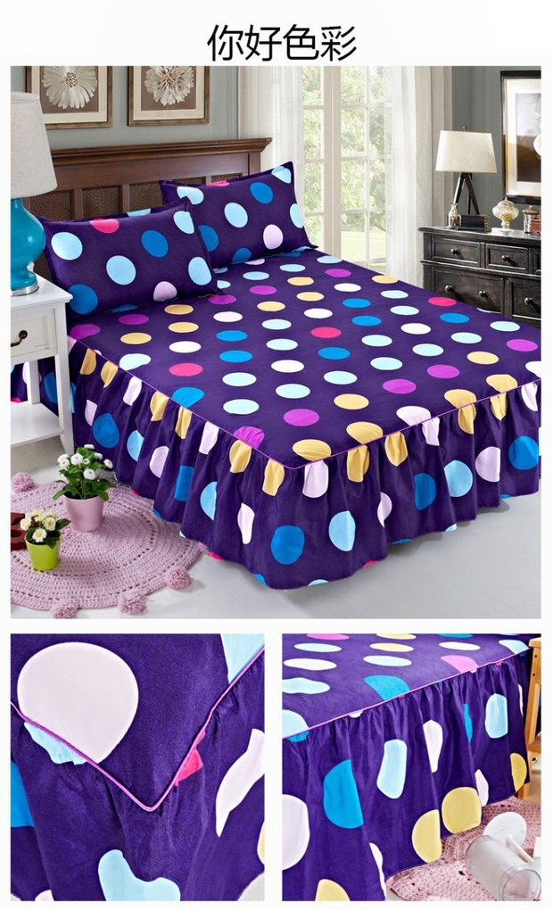 Jin Qi Simmons giường bedspread giường váy bìa cho một chiếc giường trong một mảnh chúa Hàn Quốc Li 1.8 / 1.5 / 1.2 m - Váy Petti 	chân váy giường
