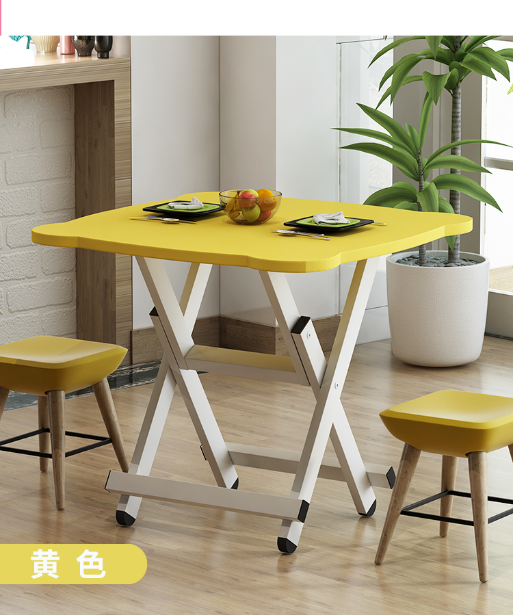 Bàn gấp căn hộ nhỏ đơn giản bàn ăn nhà bàn đơn giản ngoài trời quầy hàng xách tay bàn gấp - Bàn bàn học cho bé bằng gỗ