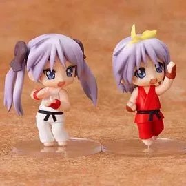 Nendoroid Petit Lucky Star × Street Fighter 4 набор из 4 фигурок, ABS и ПВХ, ≈65 мм, подвижные