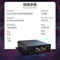 h 265 loop out CVBS live video encoder CVBS signal to rtsp rtmp udp IPTV