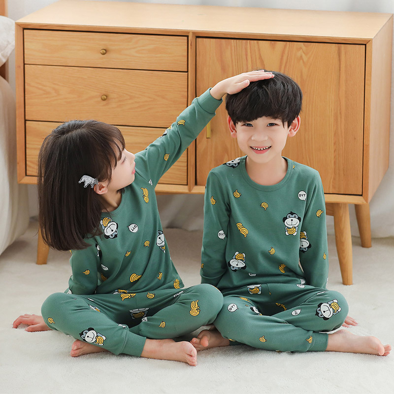 quần dây trẻ em nam và bé gái bông đồ lót bộ childrens mùa xuân và mùa thu mỏng dài tay quần mùa thu điều hòa không khí quần áo.