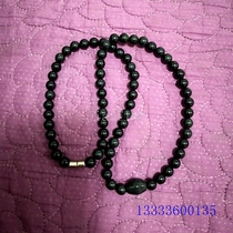 Natural dark green jade live magnetic ball beads extended necklace Black green jade necklace bracelet with square edge beads Large quantities are preferential