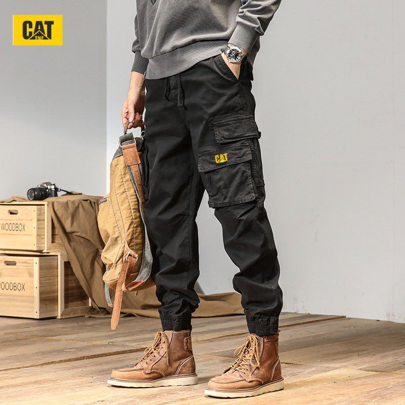 Overalls men's 2023 spring and autumn tnf CAT Carter loose cotton harem trousers casual long trousers men