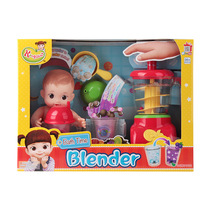Adzuki bean doll juice machine childrens house toy set sister doll group simulation girl juicer drink