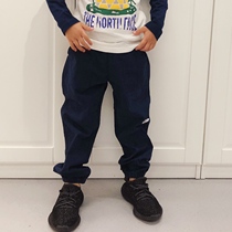 QUANKIDS CHILDREN SPRING AND AUTUMN Casual Sports Pants Pure Cotton Shuttle Weave Close-up Pants Men And Women Slim Pants