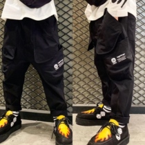 QUANKIDS Department of Childrens Speed Dry Small-footed Harun Pants Solid Cut Thin 90% pants