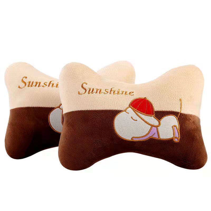 2022 car pillow neck pillow car pillow car seat car cute cartoon headrest cushion a pair of car