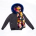 2018 chống mùa thu và mùa đông phiên bản Hàn Quốc của chiếc áo khoác lông cáo lông chéo màu lông trùm đầu cổ áo ấm lông giả áo khoác nữ lông cừu cao cấp Faux Fur