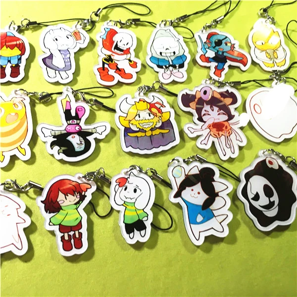 Qiliwu Hoạt hình Ngoại vi Undertale Undertale Frisk Sheep Mom Mặt dây chuyền acrylic đầy đủ 100 miễn phí vận chuyển - Carton / Hoạt hình liên quan