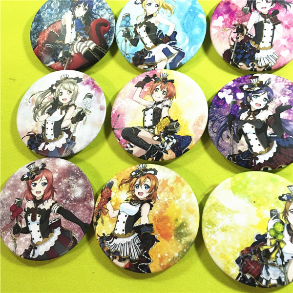 Love 日本 ngoại vi Love Live! LL trái cây Đại Pháp thực sự huy hiệu Jiji đầy trăm đồng vàng - Carton / Hoạt hình liên quan hình dán among us