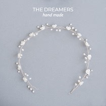  DREAMER Warm Natural pearl Bridal Hair band Headdress Wedding daily