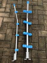 Pulse electronic fence curved terminal bearing intermediate rod bracket composite insulator aluminum alloy base set