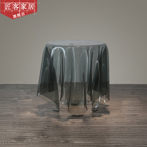 Ghost table creative coffee magic tablecloth home handkerchief Crystal coffee table designer Glass Chair