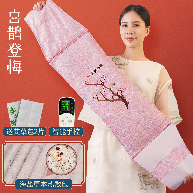 Electric Heating Salt Bag Sea Salt Coarse Salt Hot Compress Bag Electric Glow Moxibustion Ahay Rational Home Shoulder Cervical Spine Therapy Bag