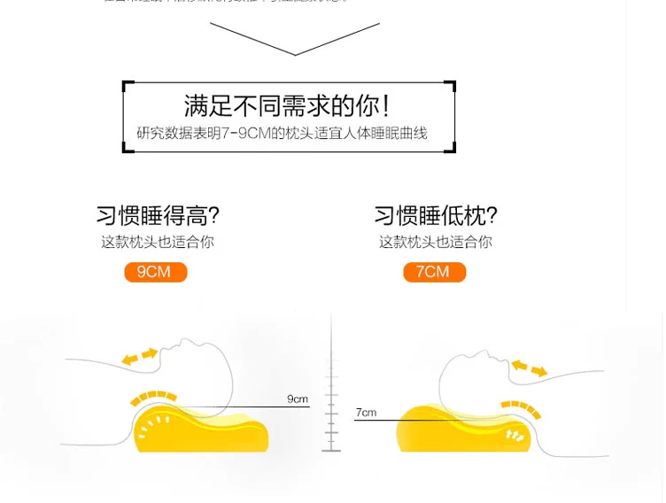 Chậm lại không gian bộ nhớ gối bông gối đơn cổ tử cung sức khỏe sửa chữa người lớn gối cổ tử cung cổ tử cung lõi - Gối