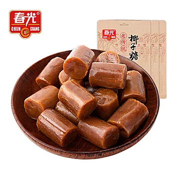 春光食品海南特产老传统椰子糖200g*3