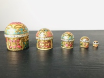 Russian set doll 5 layers handmade producer CeprueB Nocag maximum about 4 5x5 5cm