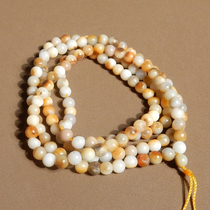 Shocking Dialect Hetian Jade Wearable Grade Xinjiang Characteristic Old Ripe Huangqin Seed Material Card 4 5mm Necklace Multi-ring Bracelet