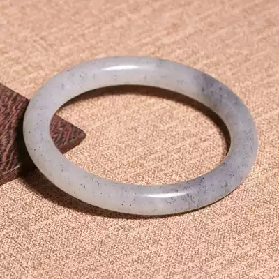 Dialect enterprise boutique new products 360 yuan Xinjiang Yulong River downstream produced blue and white seed material fine round bracelet A