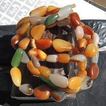 Dialect Hetian Jade Pressed Box Bottom Violet Peach Blossom Jade Seed Material Complete Textbook Color Duobao Bracelet Necklace