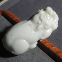 Dialect Hetian Jade Fang Leak Wearable Quality Fine Oily and Momida Material Pixiu Handle Pendant R6