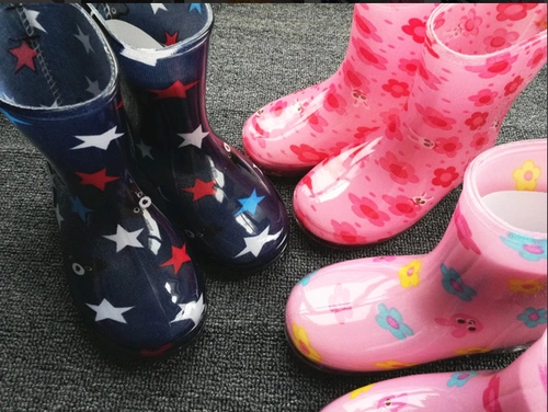 Детский дождевик, туфли для мальчиков, детские сапоги для раннего возраста, водонепроницаемые нескользящие бахилы, в корейском стиле