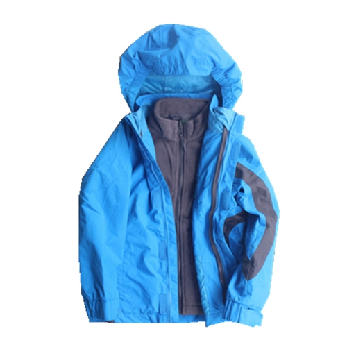 Демисезонная куртка для мальчиков, съёмный флисовый детский водонепроницаемый вкладыш, «три в одном»