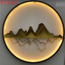 Nordic style wrought iron wall decoration creative wall decoration pendant metal three-dimensional mountain shadow wall decoration