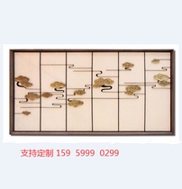 Chinese wrought iron metal creative wall hanging auspicious cloud living room dining room TV sofa background decoration hotel lobby bar