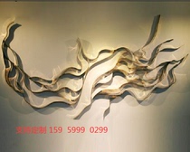 Chinese wrought iron mountain shadow abstract wall hanging restaurant hotel wall decoration hanging room soft decoration background wall decoration