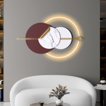 Sales Office Hall Wall Decoration Hotel Lobby Aisle Living Room Iron Art Wall-mounted Metal Round Wall Soft Dress Art