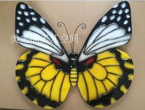 Modern wrought wrought metal butterfly decoration hotel lobby bar living room dining room Business Club wall decoration