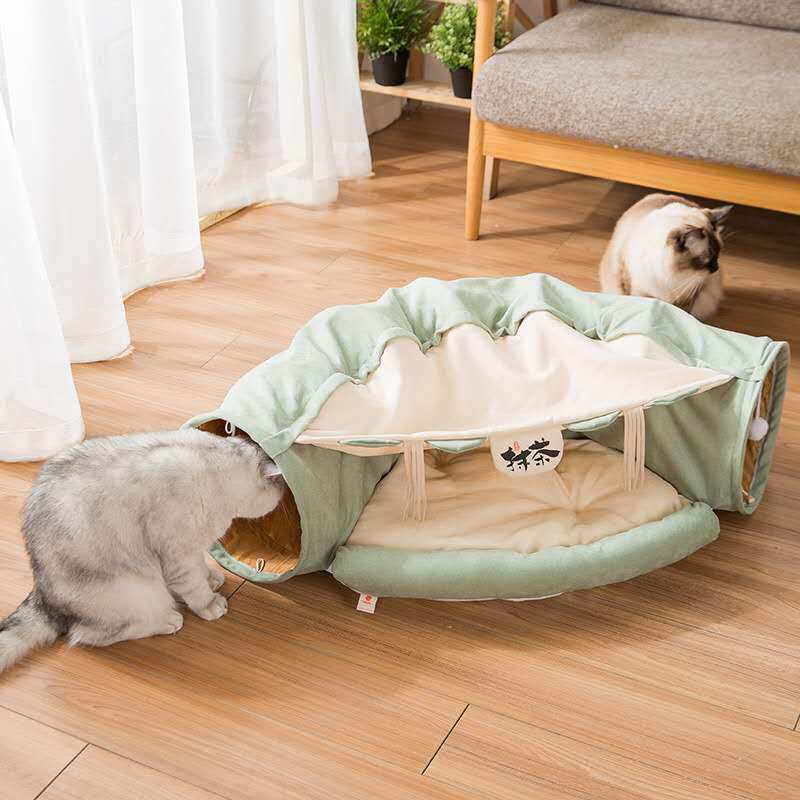 Cat Tunnel Mystery Palace Cat Nest Rolling Earth Dragon Passage Four Seasons Universal Fun Cat Nest Dismantling and Washing Cat Bed Cat Supplies